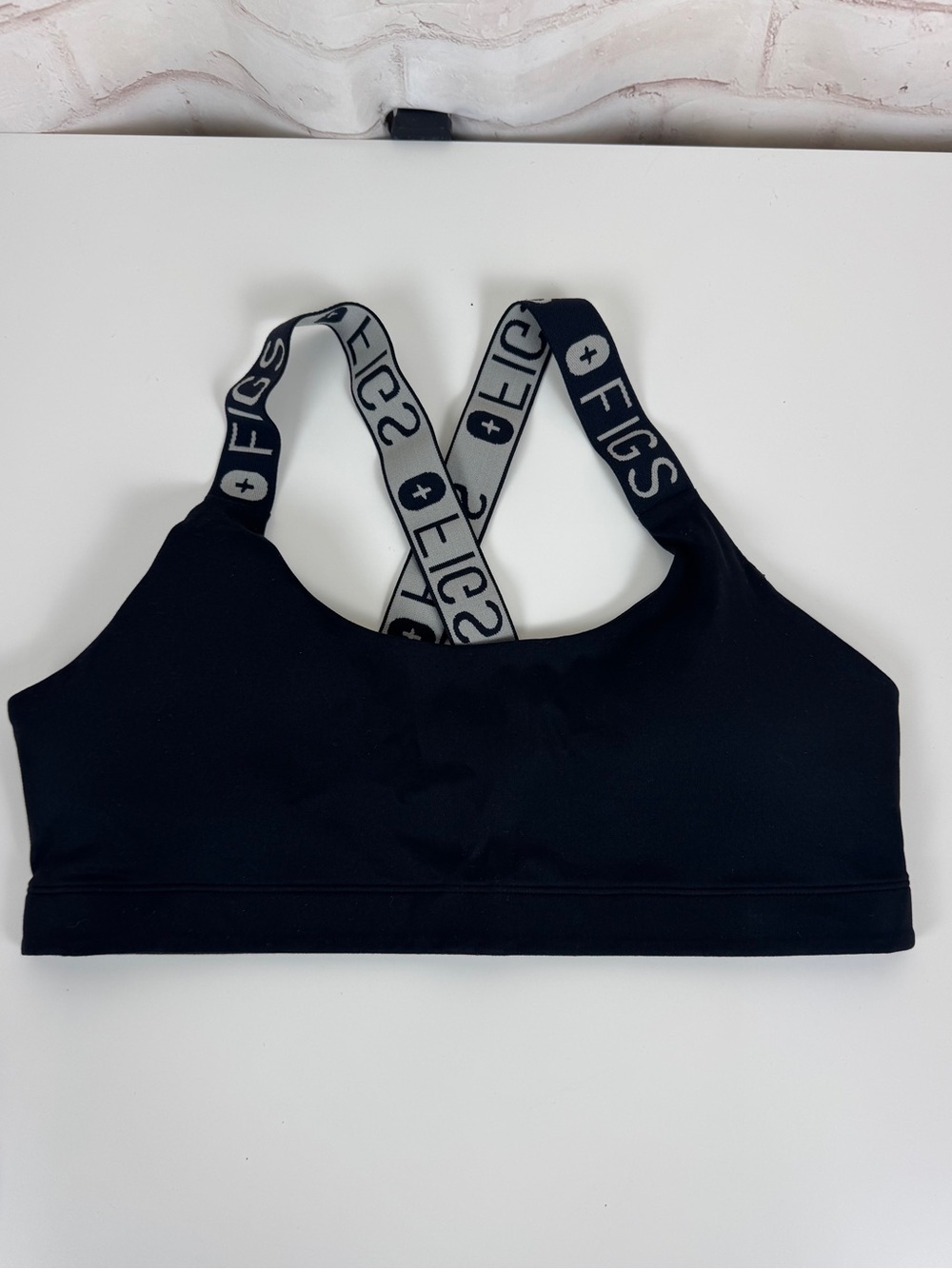 Women’s Figs Brand Sport Bra UnderScrub Size Xl Black Under Scrub Active Bra